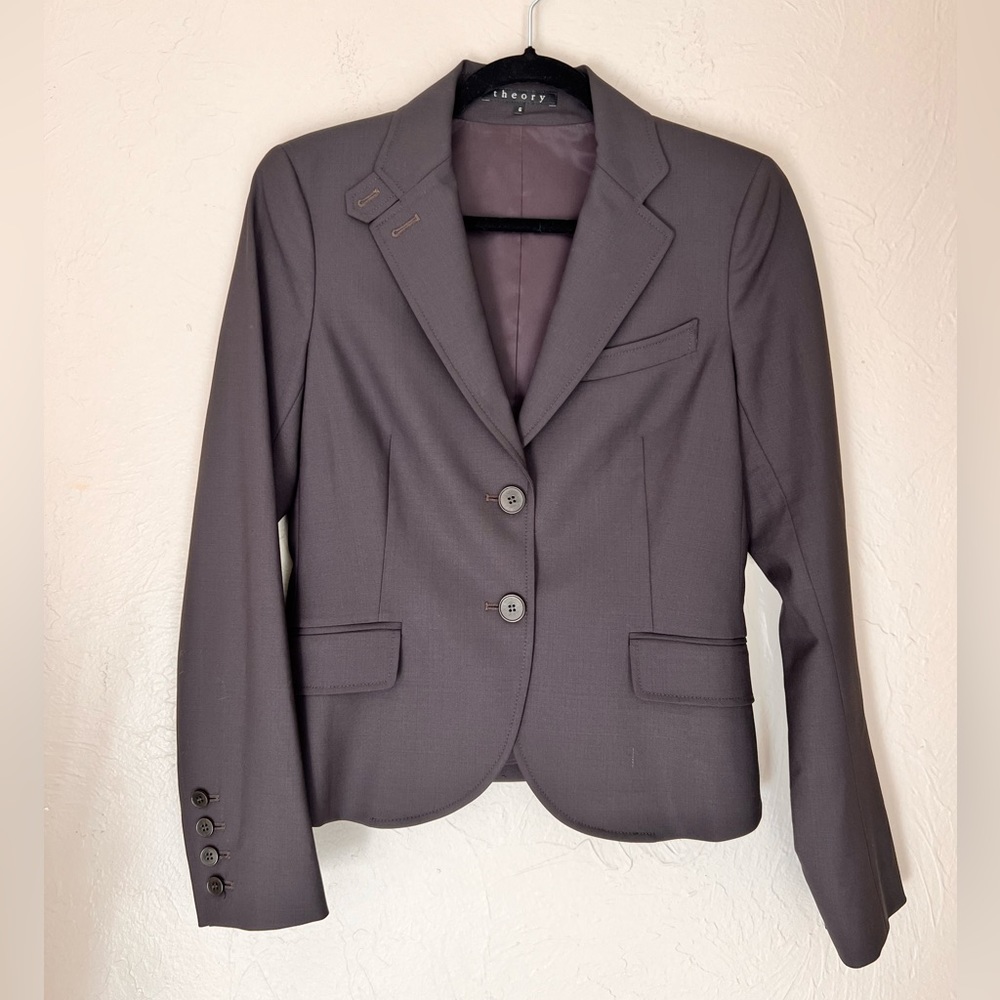 Theory wool tailored blazer